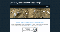 Desktop Screenshot of humanosteoarchaeology.com