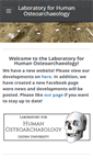 Mobile Screenshot of humanosteoarchaeology.com