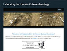 Tablet Screenshot of humanosteoarchaeology.com